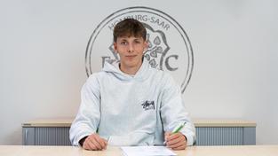 Stürmer Jacob Collmann wechselt vom 1. FC Kaiserslautern II zum FC Homburg (Foto: FC Homburg)